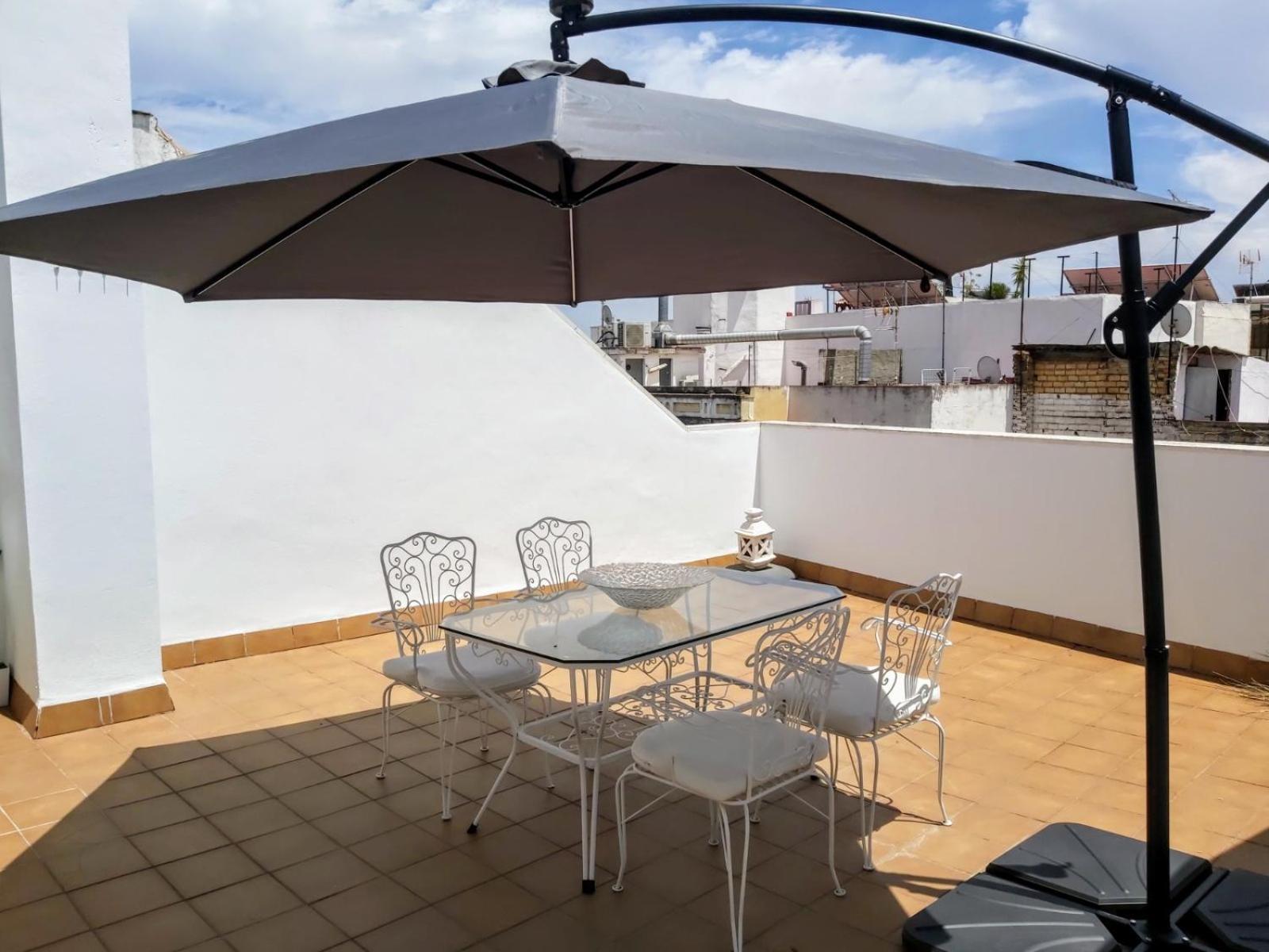 Triana Procurador Con Terraza Privada Apartamento Sevilha Exterior foto
